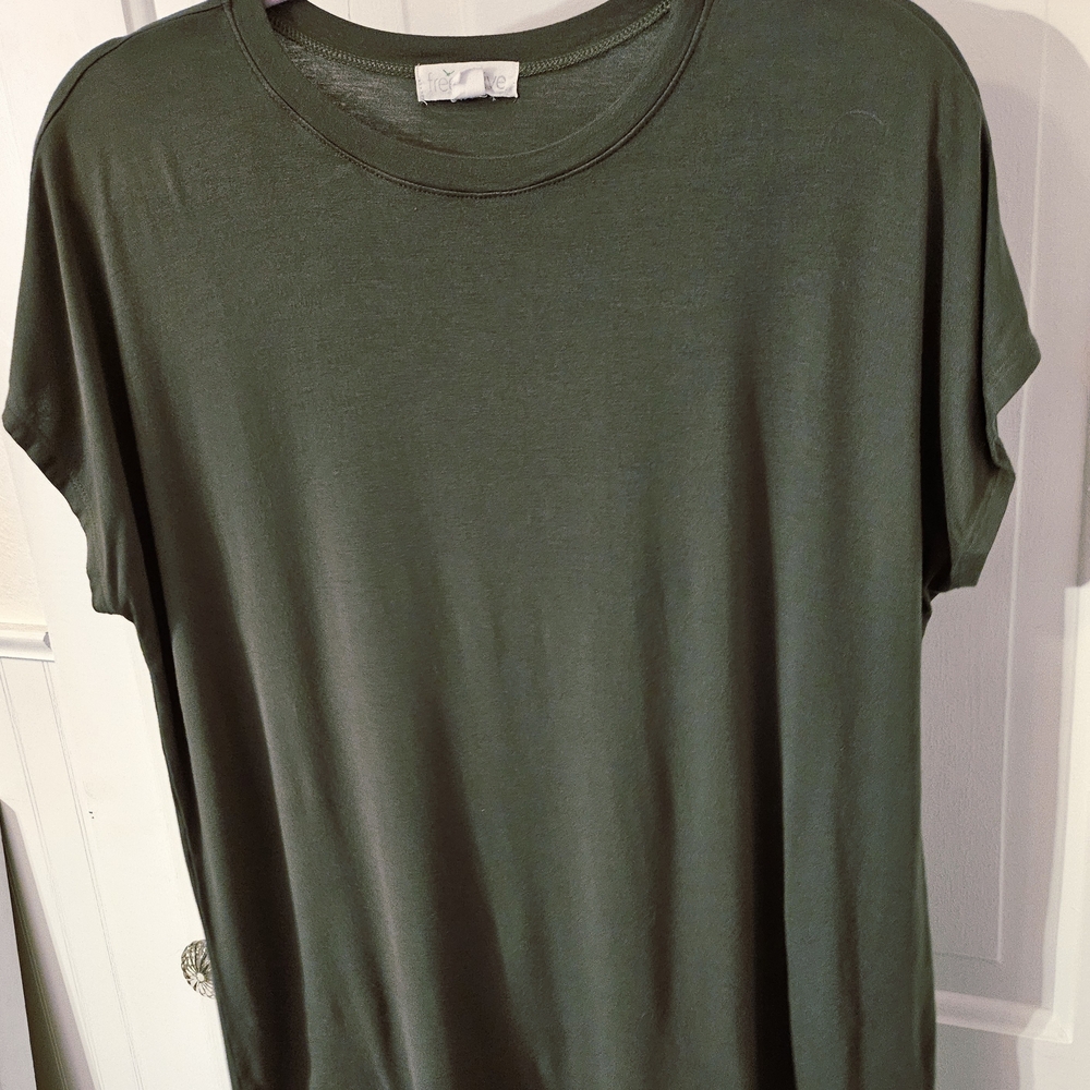 Olive Green Women's Top